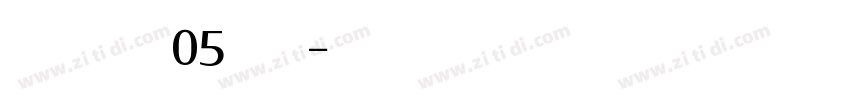 Hupalsa W05 Light字体转换